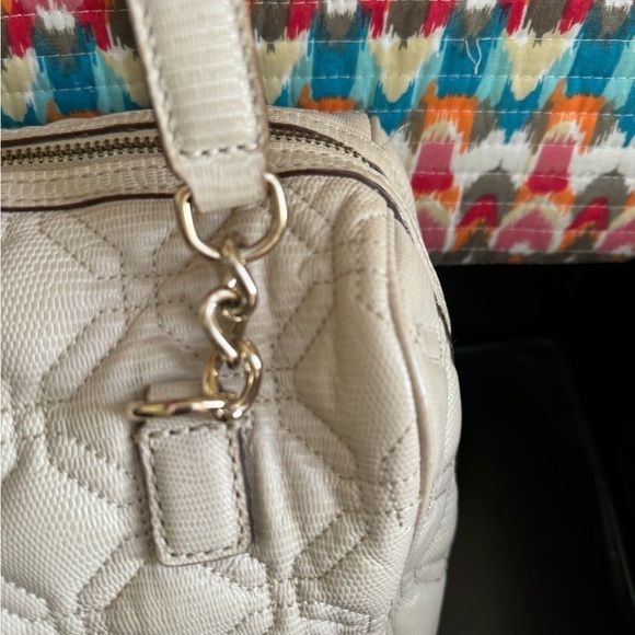 Kate Spade Cream Quilted Design Handbag - Picture 15 of 16